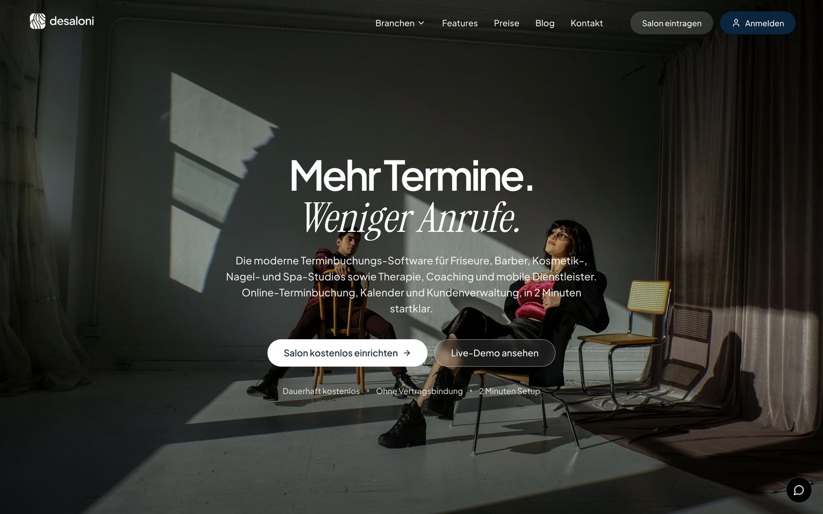 Startseite von desaloni.com