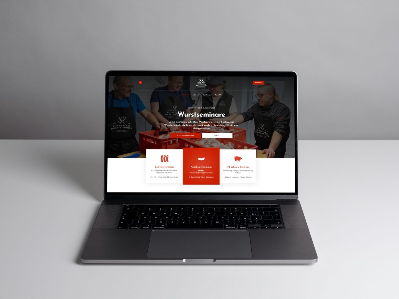 Vorschau der Website der Fischbacher Wurstschmiede